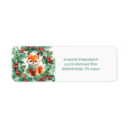 レッドキツネグリーンベリーズベビーシャワー住所 シール