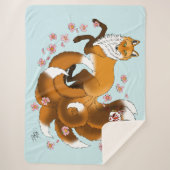 レッドキツネテイルズキツネカサイ シェルパブランケット (正面)