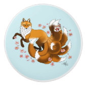 レッドキツネテイルズキツネカサイ セラミックノブ (正面)