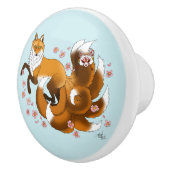 レッドキツネテイルズキツネカサイ セラミックノブ (右)