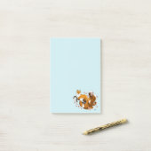 レッドキツネテイルズキツネカサイ ポストイット (デスク上)