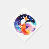 レッドキツネドリームズ誕生日 スタンダードカクテルナプキン (角)