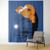 レッドキツネフォレストカボチャ タペストリー (インサイチュ)