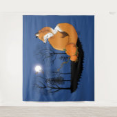 レッドキツネフォレストカボチャ タペストリー (正面)