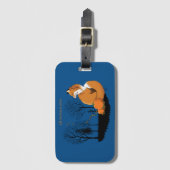 レッドキツネフォレストカボチャ ラゲッジタグ (正面縦)