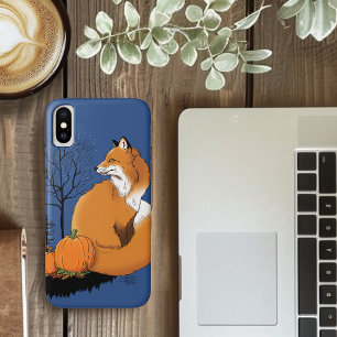 レッドキツネフォレストカボチャ iPhone X ケース