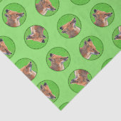 レッドキツネポートレート絵を描ズオリジナルワイルドライフアート 薄葉紙 (詳細)