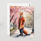 レッドキツネモーニングウォークイン春シティ ポストカード (正面/裏面)