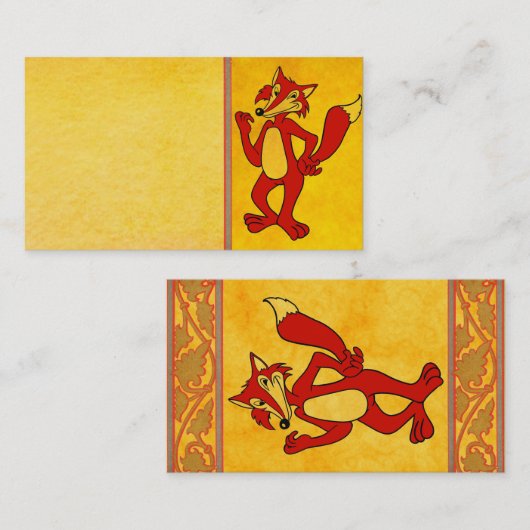 レッドキツネ名刺 名刺 (正面/裏面)