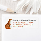 レッドキツネ差出人住所ラベル ラベル (インサイチュ)