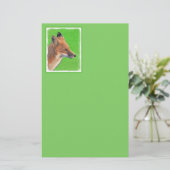 レッドキツネ絵画ズ – オリジナル野生動物アート 便箋 (スタンド正面)