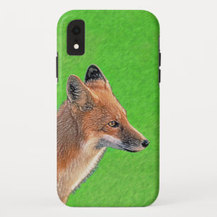 レッドキツネ絵画ズ – オリジナル野生動物アート iPhone XRケース