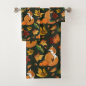 レッドキツネ葉アコーングリーン バスタオルセット (インサイチュ)