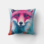 レッドキツネ装飾用クッション クッション (裏面)