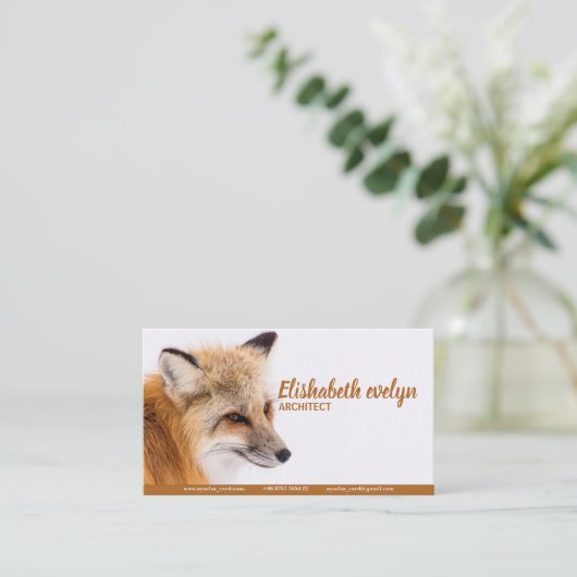 レッドキツネ 名刺 (スタンド正面)