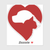 レッドキャットカスタムカットビニールのシール シール (シート)