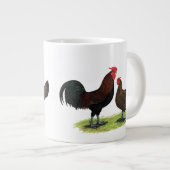 レッドキャップ鶏 ジャンボコーヒーマグカップ (正面右)