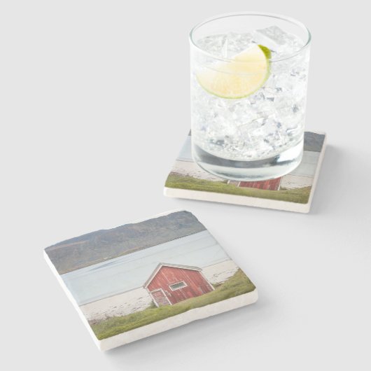 レッドキャビンランベルグロフォテン ストーンコースター (横)