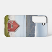 レッドキャビンランベルグロフォテン SAMSUNG GALAXYケース (裏面横)