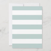 レッドキャンディストライプーモダンケイン写真ホリデーカード 招待状 (裏面)