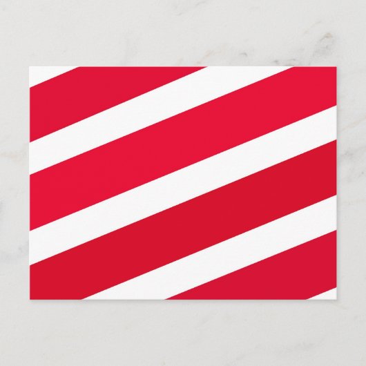 レッドキャンディーケーンストライプズ ポストカード (正面)