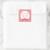 レッドキャンディースキャンディビュッフェステッカー スクエアシール (バッグ)