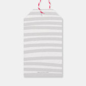 レッドキュート雪だるま&ガール遊ズホリデーファミリー ギフトタグ (裏面)