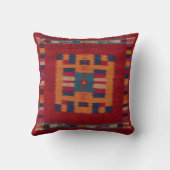 レッドキリム枕:陶器の納屋 – スタイルエレガンス クッション (裏面)