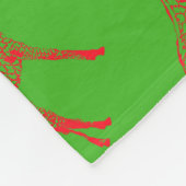 レッドキリンのステンシル フリースブランケット (角)