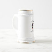 レッドキルトのバグパイププレーヤー ビールジョッキ (正面左)