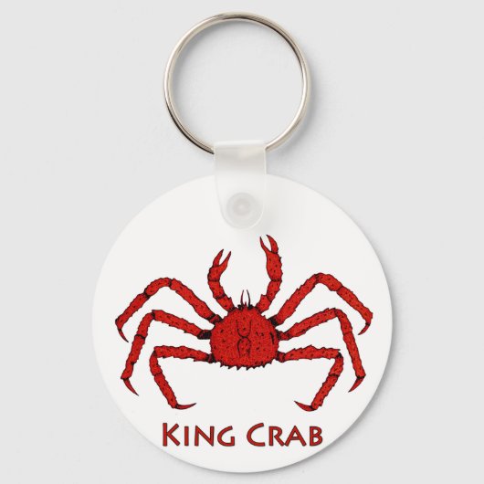 レッドキングカニ(カラーイラストレーション) キーホルダー (正面)