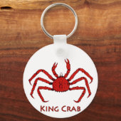 レッドキングカニ(カラーイラストレーション) キーホルダー (正面)