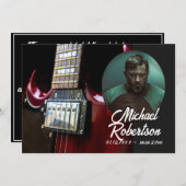 レッドギターお祝い・オブ・ライフ 招待状 (正面/裏面)