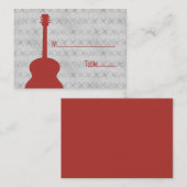 レッドギターグランジ座席表 プレイスカード (正面/裏面)