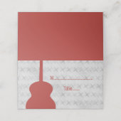 レッドギターテグランジンテッド座席表 プレイスカード (外部開封)