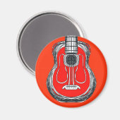 レッドギターモンスター顔マグネット マグネット (正面/裏面)