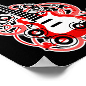 レッドギターロックスターSweet 16バナーポスター ポスター (角)