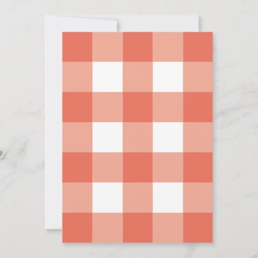 レッドギンガムアダルトピザパーティー誕生日 招待状 (裏面)