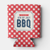 レッドギンガムアンドブルー7月4日BBQ 缶クーラー (裏面)