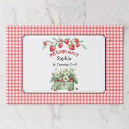 レッドギンガムウアーベリーファーストベビー紙ランチョンマット ペーパーパッド