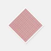 レッドギンガムカントリークリスマス ブライダルシャワー スタンダードカクテルナプキン (角)