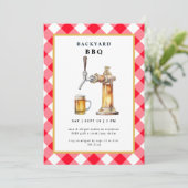 レッドギンガムタップ&ビールケグバックヤードBBQパーティー 招待状 (スタンド正面)