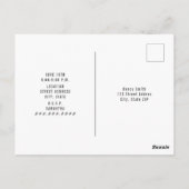 レッドギンガムピグバーラップフローラ誕生日Bbq ポストカード (裏面)