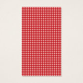 レッドギンガム&バーラップメイソンジャーメッセージカード (裏面)