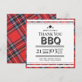 レッドギンガム BBQ パーティー お礼カード サンキューカード (正面/裏面)