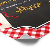 レッドギンガムBBQベビーシャワー封筒ステーション ポスター (角)