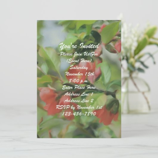 レッドクインズ絵を描フローラパーティー 招待状 (スタンド正面)