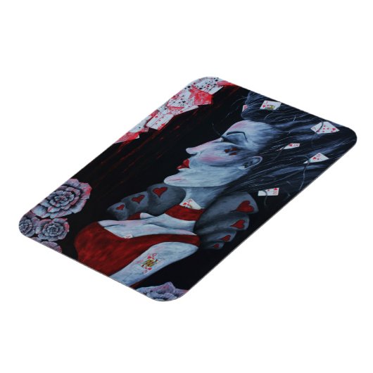 レッドクイーンオブハートアリスワンダーランドファンタジーアート マグネット (左側)