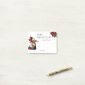 レッドクイーンハートヴィンテージ ポストイット (デスク上)