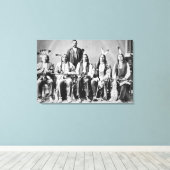 レッドクラウド率いるスー族長の代表団(1822年) キャンバスプリント (インサイチュ (ウッドフロア))